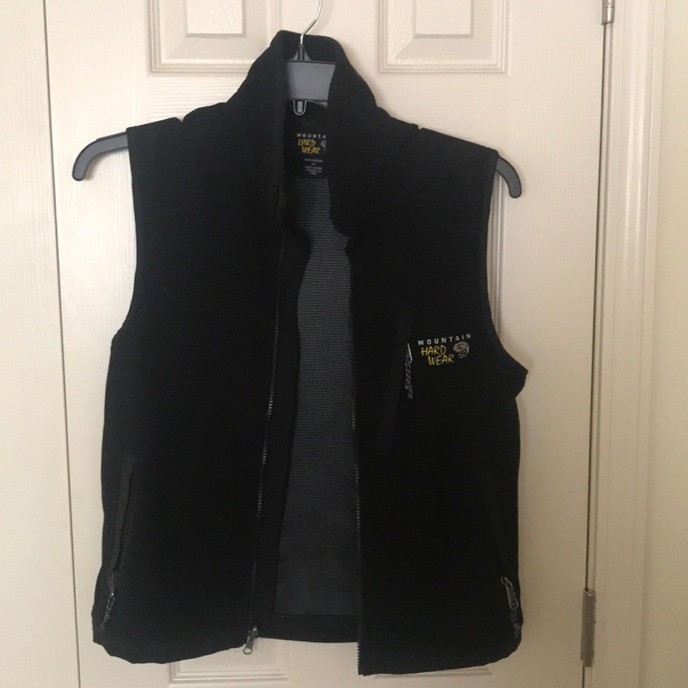 Mountain hard wear black fleece vest sz S
